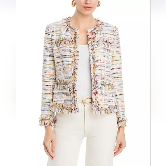 Kobi Halperin Jackets & Blazers - NWT Kobi Halperin Devyn Tweed Blazer In JKI Rainbow Size XS